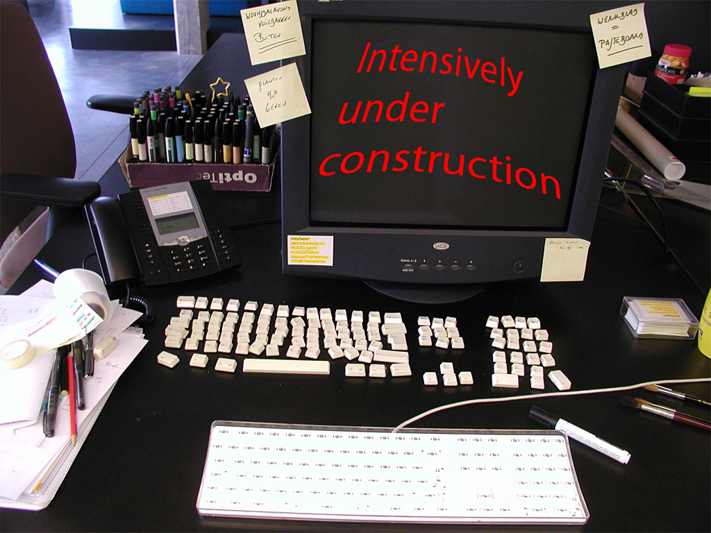 Er wordt hard aan gewerkt!